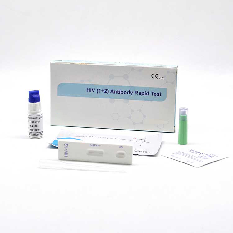 کیت نوارهای خودآزمایش HIV Aids مورد تایید Ce0123 Blood 1+2